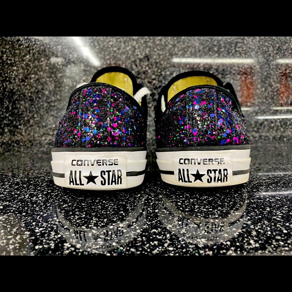 Women’s Converse Purple Sequins Size 9 All Stars